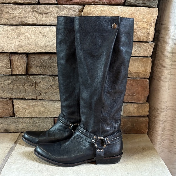 Franco Sarto Shoes - Franco Sarto sz 10 Larriat artisan collection black leather western tall boots